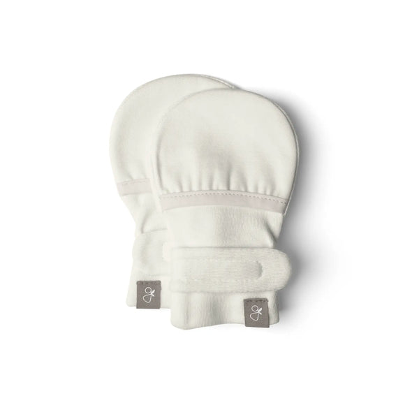Viscose Organic Cotton Stay-On Mitts - Cloud