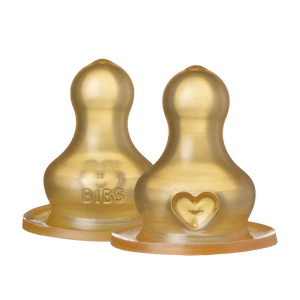 BIBS Bottle Nipple 2 PK Latex Medium Flow