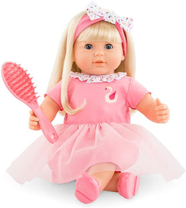 Adèle - 14’’ Baby Doll with Brush for Real Hair Play