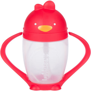 Lollacup - Weighted Straw Sippy Cup- Bold Red