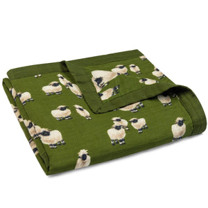 Big Lovey Three Layer Muslin Blanket- Valais Sheep