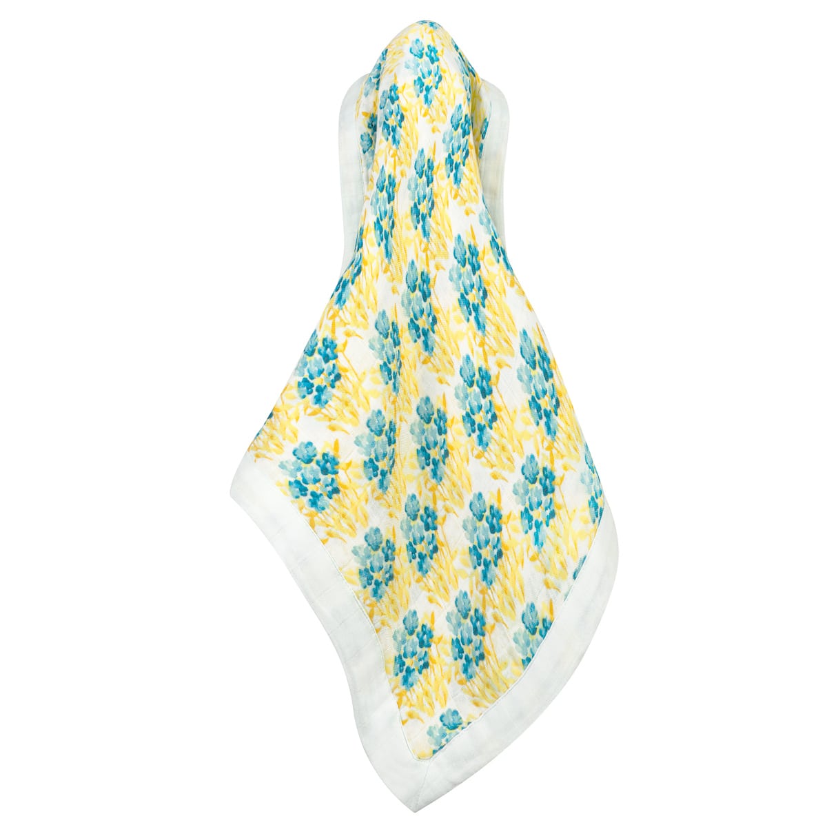 Sky Floral Mini Lovey Two-Layer Muslin Security Blanket