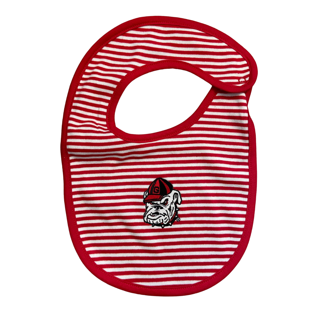 Red/White Bulldog Bib