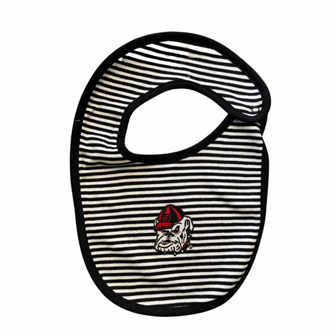 Black/White Bulldog Bib