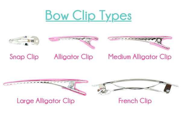 Powder Orchid Signature Grosgrain Double Knot Bow on Clip