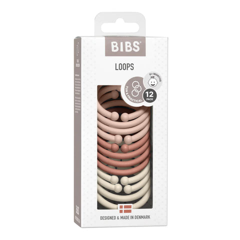 BIBS Loops 12 Pack Blush/ Woodchuck/ Ivory