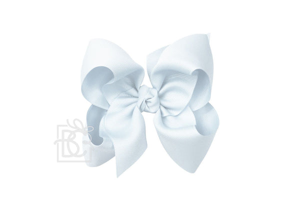 Powder Blue Signature Grosgrain Double Knot Bow on Clip