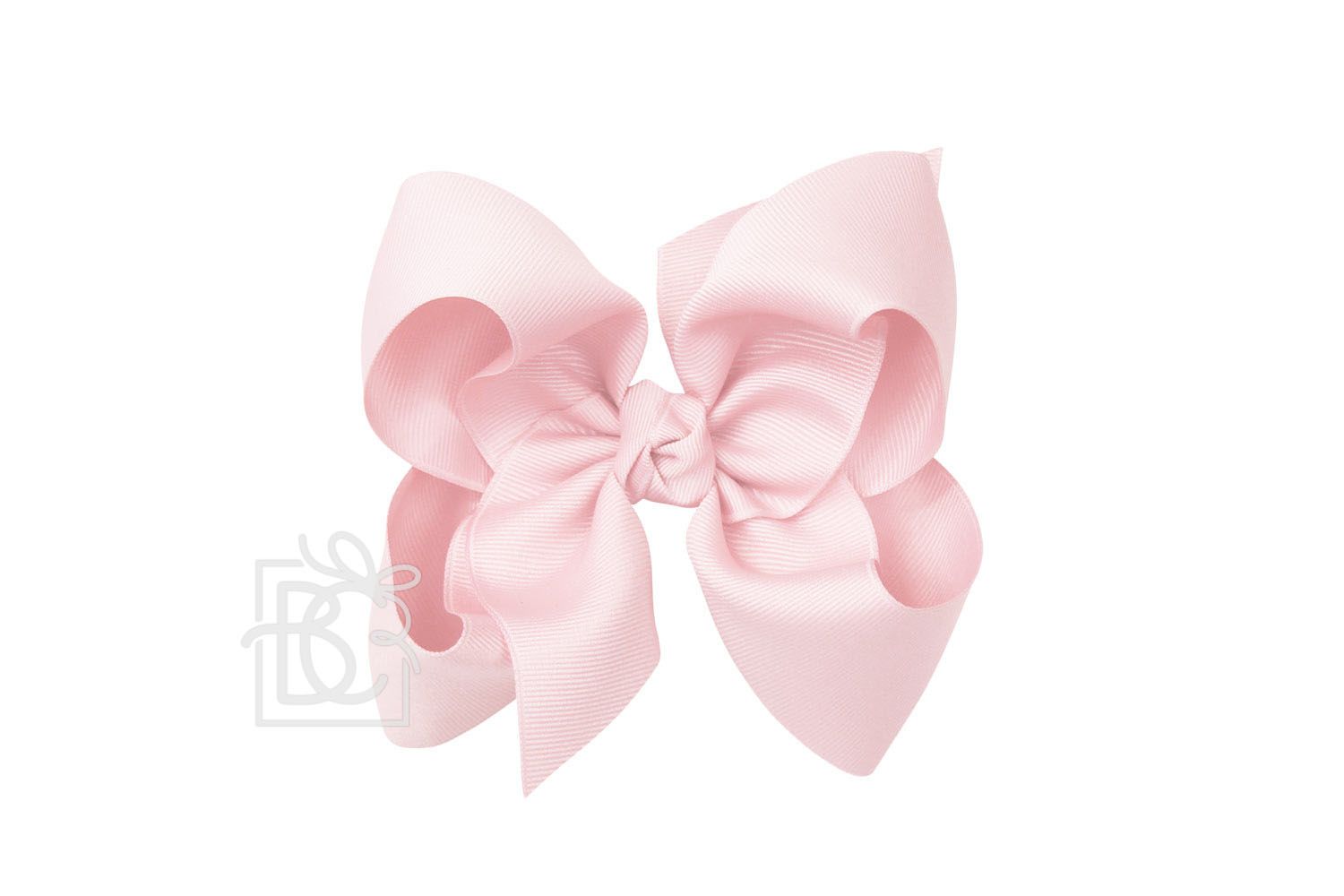 Light Pink Signature Grosgrain Double Knot Bow on Clip