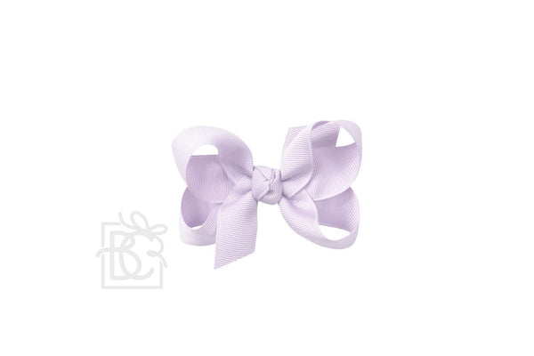 Powder Orchid Signature Grosgrain Double Knot Bow on Clip