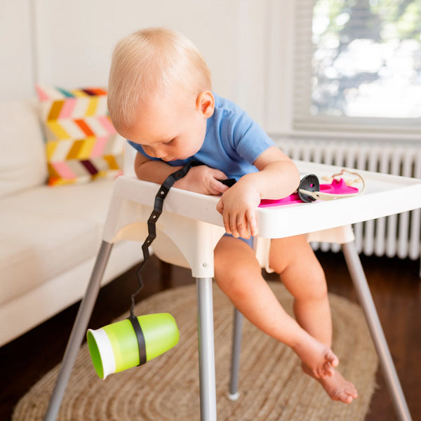 A Busy Baby Bottle Bungee- Pewter