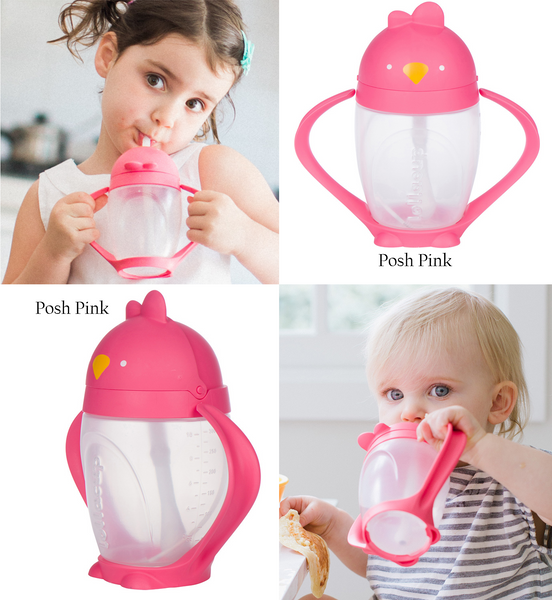Lollacup - Weighted Straw Sippy Cup- Posh Pink