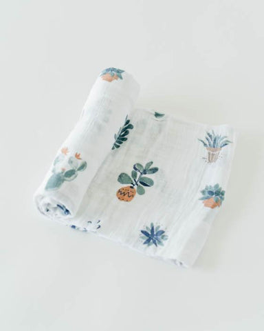 Prickle Pots Cotton Muslin Swaddle Single