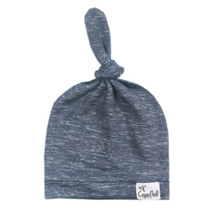 Baby Top Knot Hat- Denim