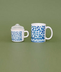 Blue and White Mama & Me Cup Set