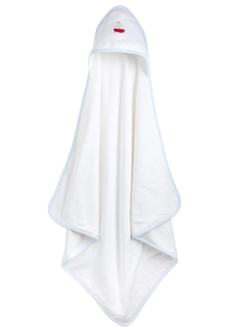 Hooded Towel- Sailboat