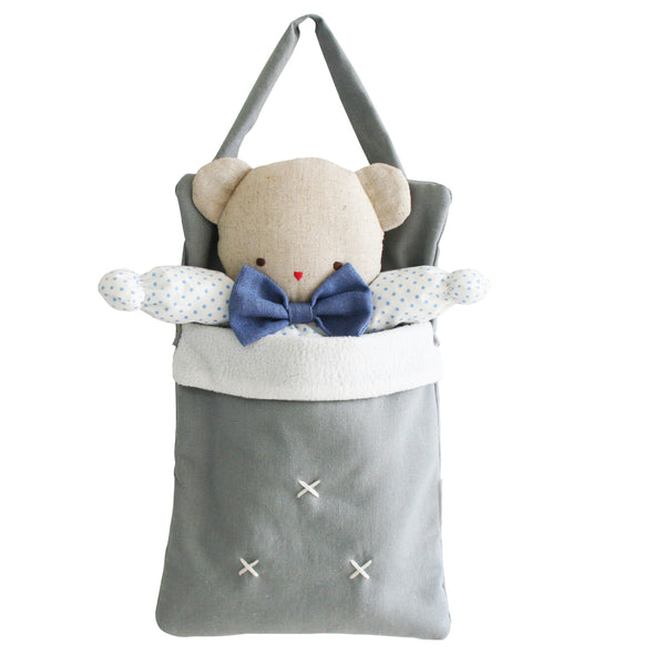 Baby Doll Carry Bag Grey Linen