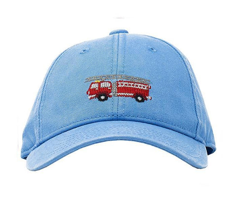 Firetruck on Light Blue Hat
