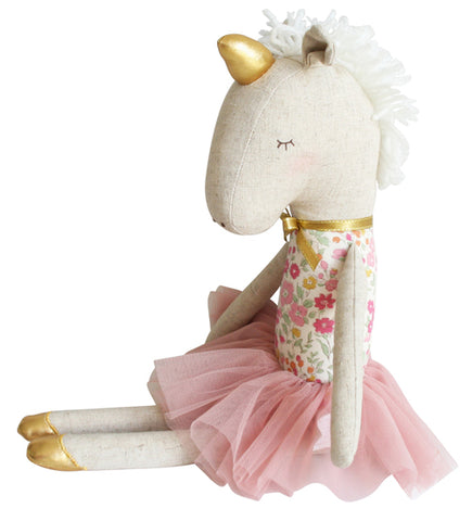 Yvette Unicorn Doll Rose Garden