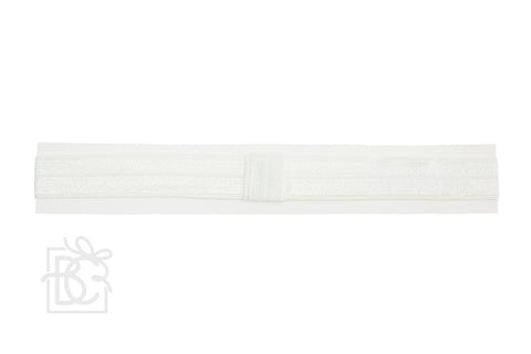 Skinny Elastic Headband- White