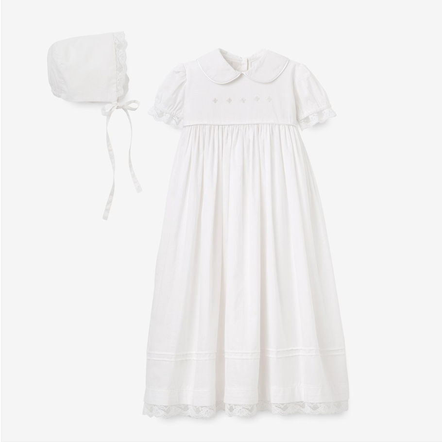 Girl's Gown & Bonnet Christening Gift Set