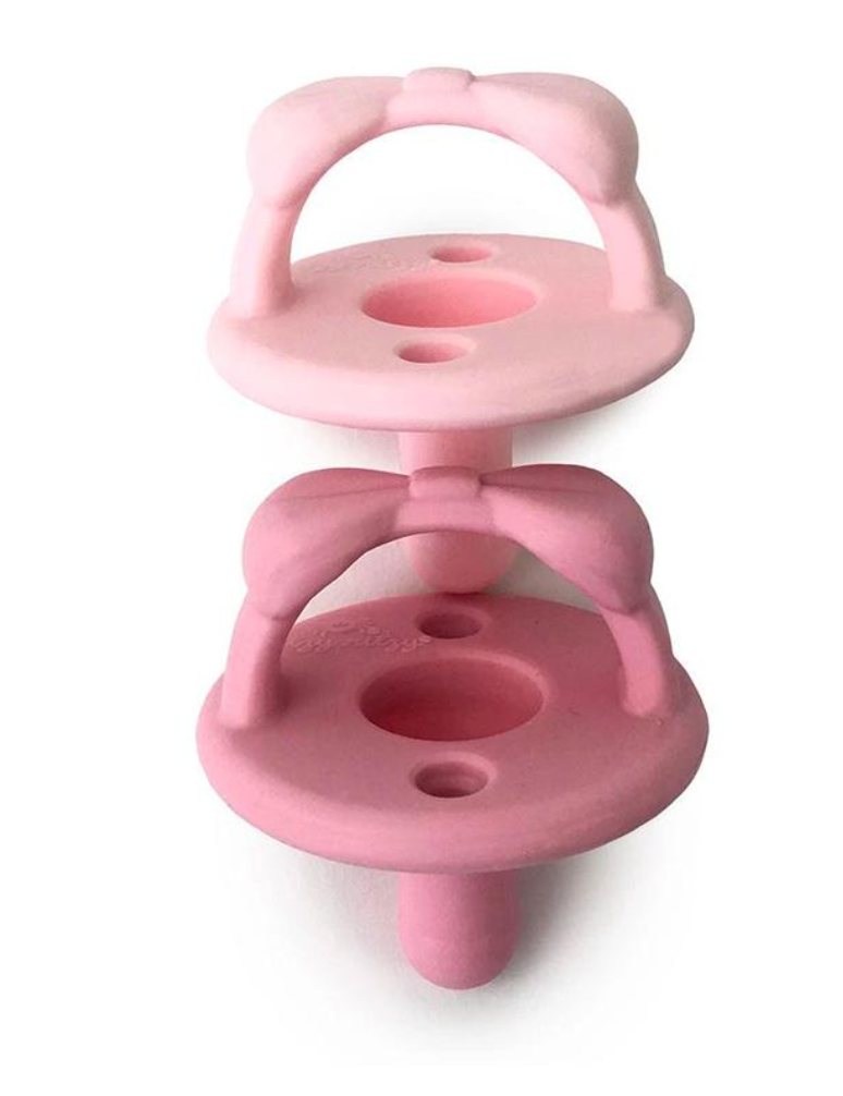 Sweetie Soother- Pacifier 2-pack (Pink Bows)