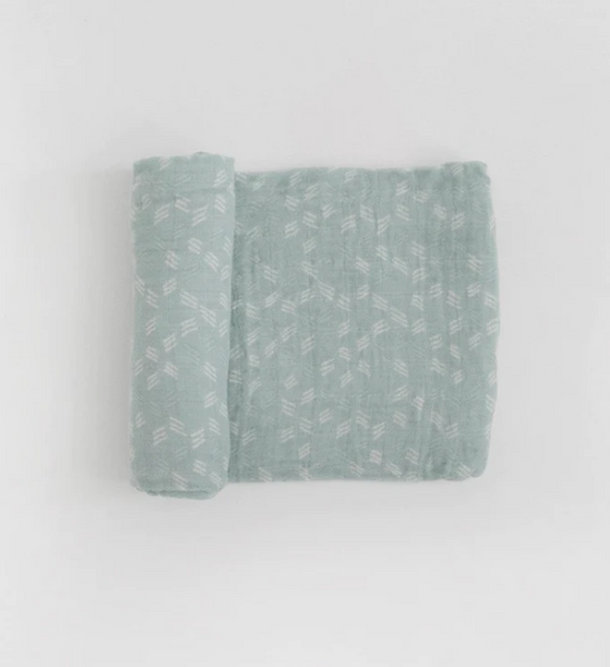 Cotton Muslin Swaddle Blanket - Misty Field