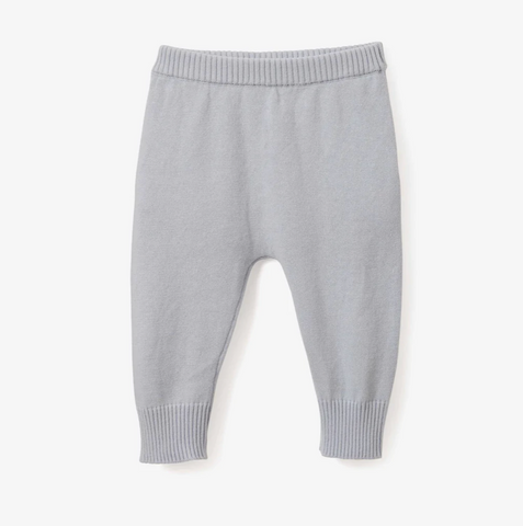 BLUE FINE KNIT COTTON BABY PANT