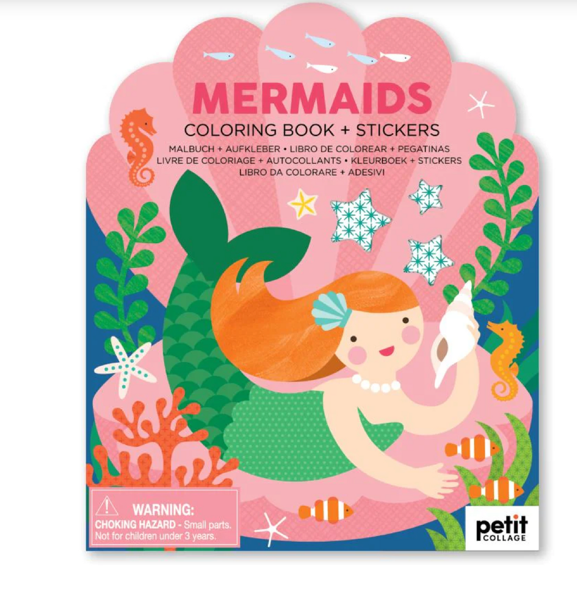 Coloring Book With Stickers Mermaids Cheeky Baby Boutique Rome