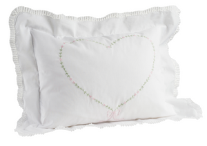 Floral Heart Pillow Top