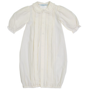 Girls Dot Take Me Home Gown And Hat- Ivory