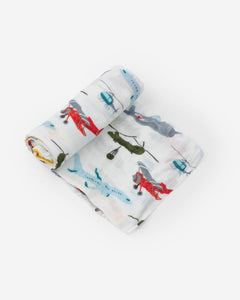 Air Show Deluxe Muslin Swaddle Single