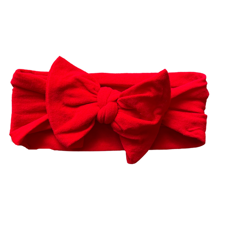 Baby Classic Bow Headband - Red