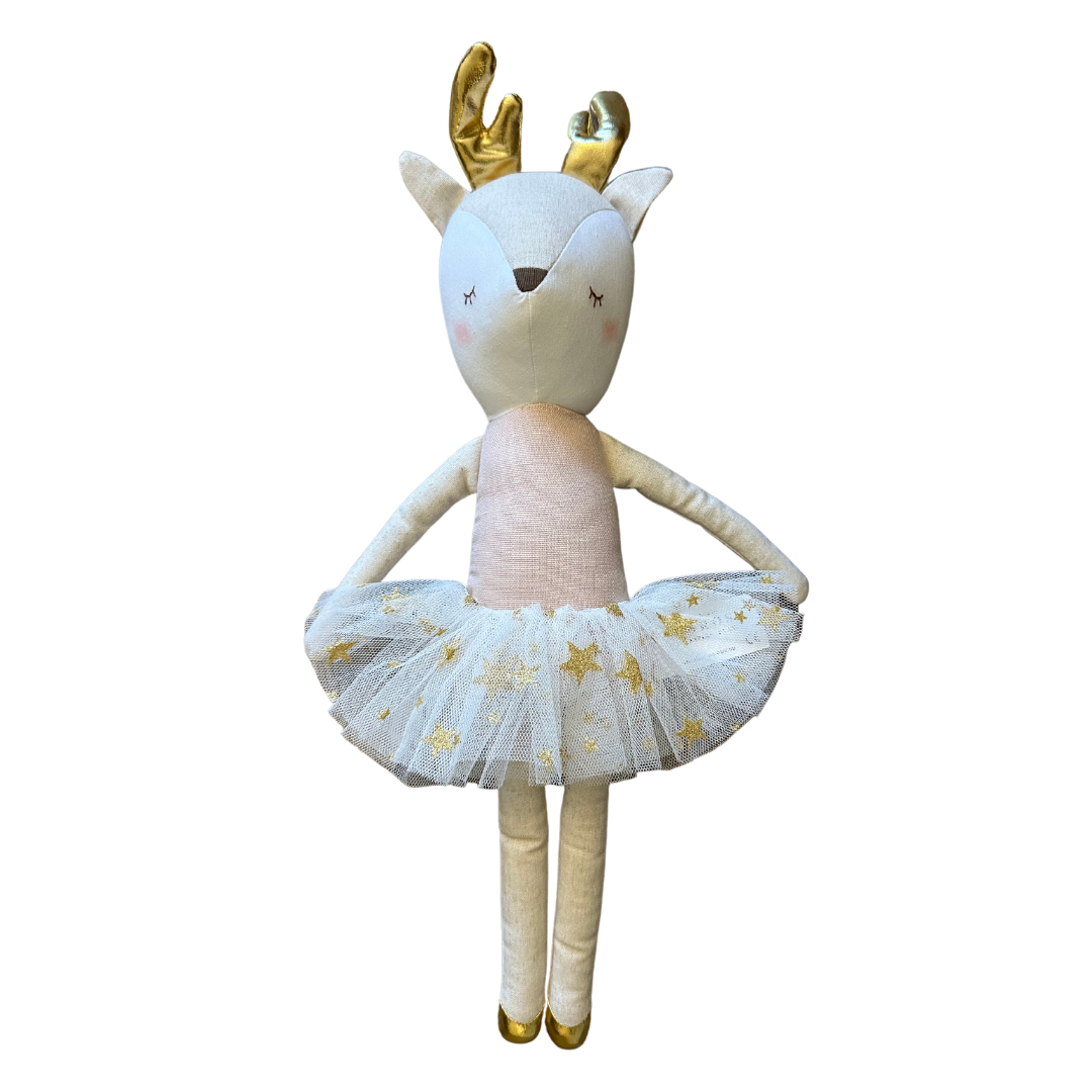 Ballerina Reindeer pale ivory star tutu