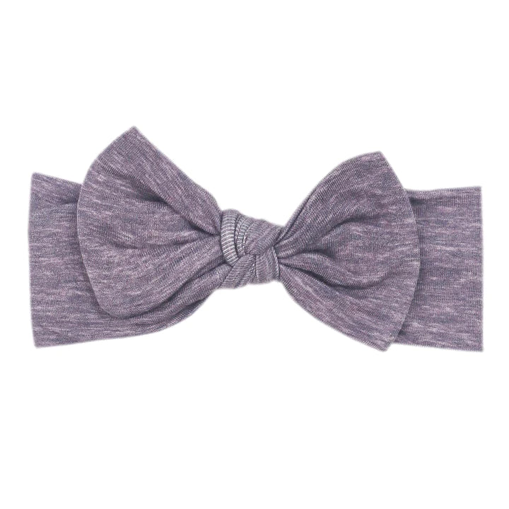 Violet Knit Headband Bow