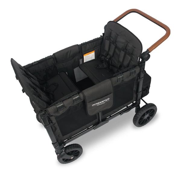 Wonderfold W4 Luxe Stroller Wagon - Volcanic Black