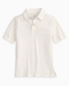Boys Driver Performance Polo Shirt - Classic White