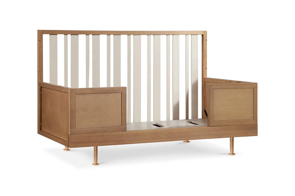 Novella Crib w/Toddler Bed Conversion Kit in Stained Ash/Ivory