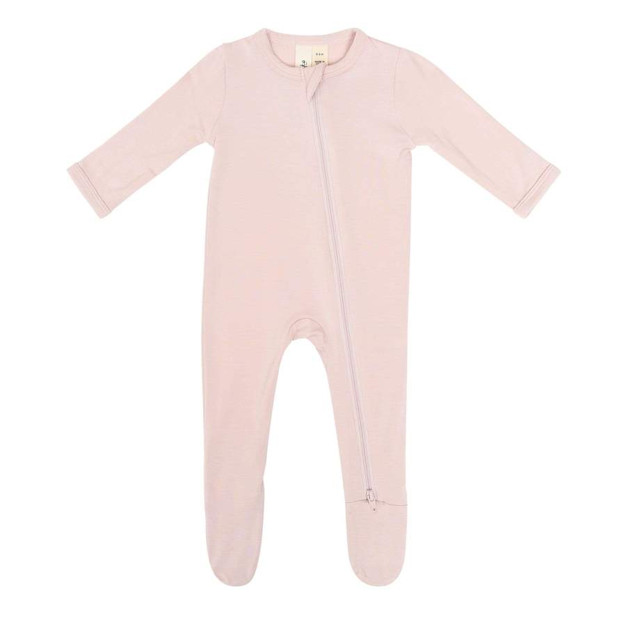 Blush Zippered Footie