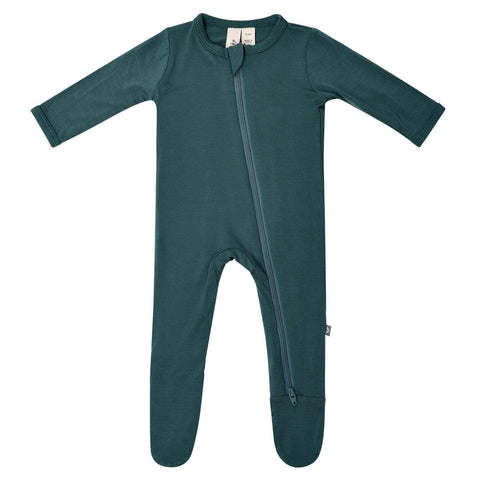 Zippered Footie in Emerald