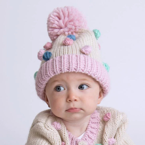 Pastel Popcorn Beanie