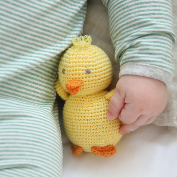 Crochet Chick Rattle Toy