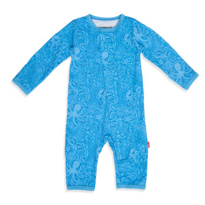 Seas the Day Blue Modal Magnetic Coverall