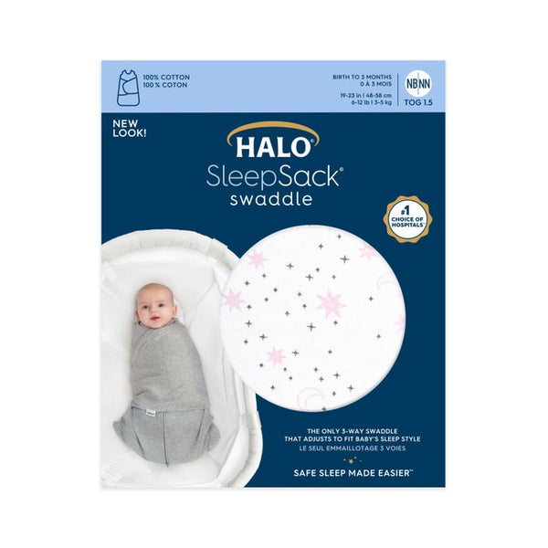 Swaddle 100% Cotton | Midnight Moons Pink (3-6M)