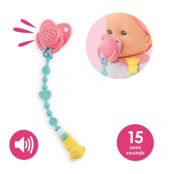 INTERACTIVE PACIFIER for baby doll 14"