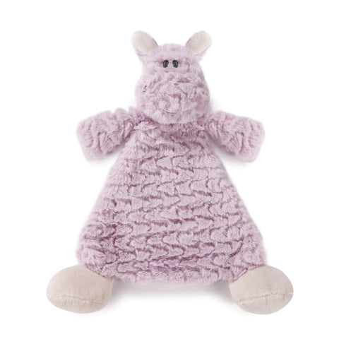 Harlow Hippo Rattle Blankie