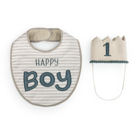 Birthday Hat/Bib Set - Boy
