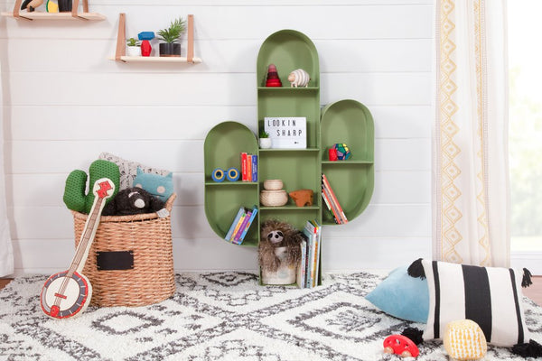 Cactus Bookcase in Sage Green